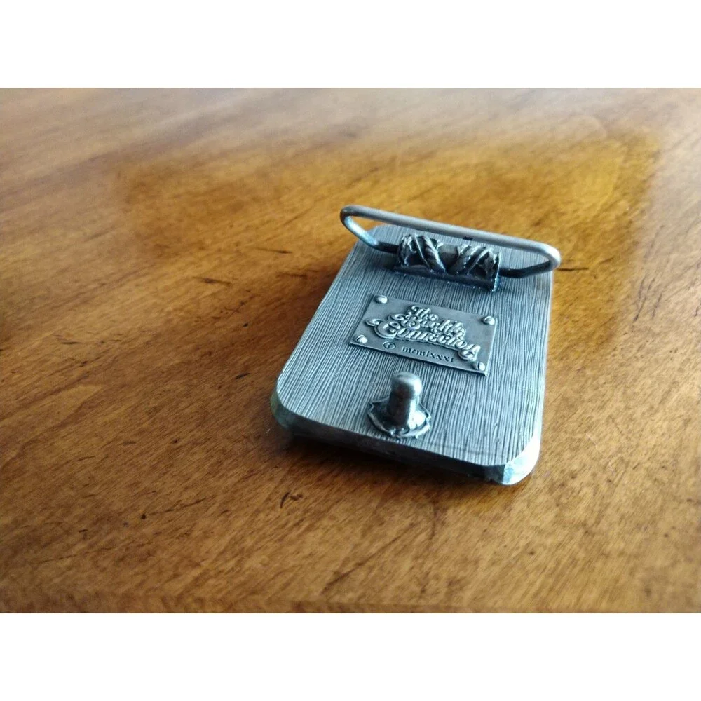 Vtg 1981 P-38 Lockheed Lightning WW2 Fight Plane The Belt Buckle Connection Belt